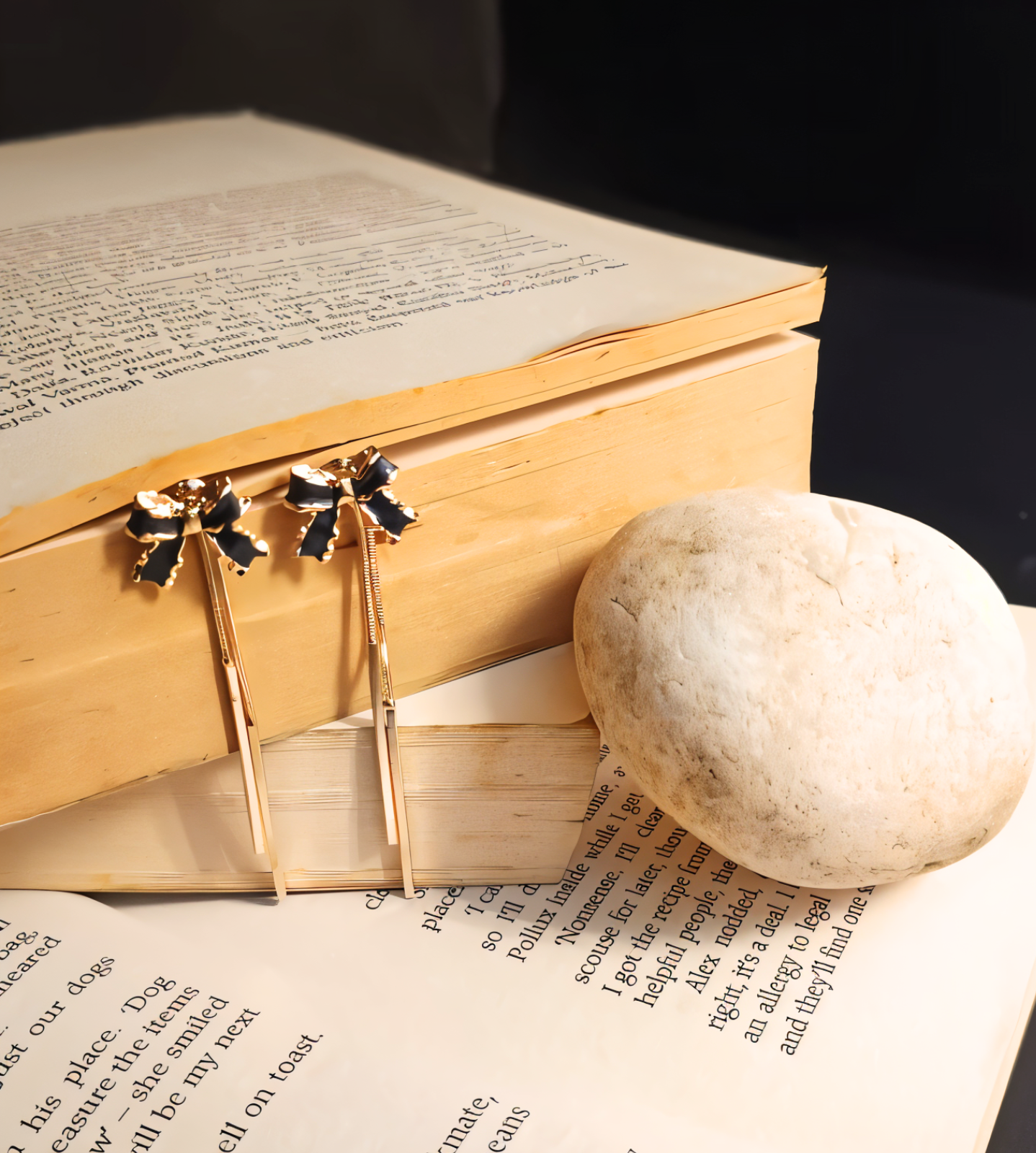 Elegant Ribbon Bow Gold-Tipped Pen Earrings | Green, Pink, Purple, Black, White, Peach