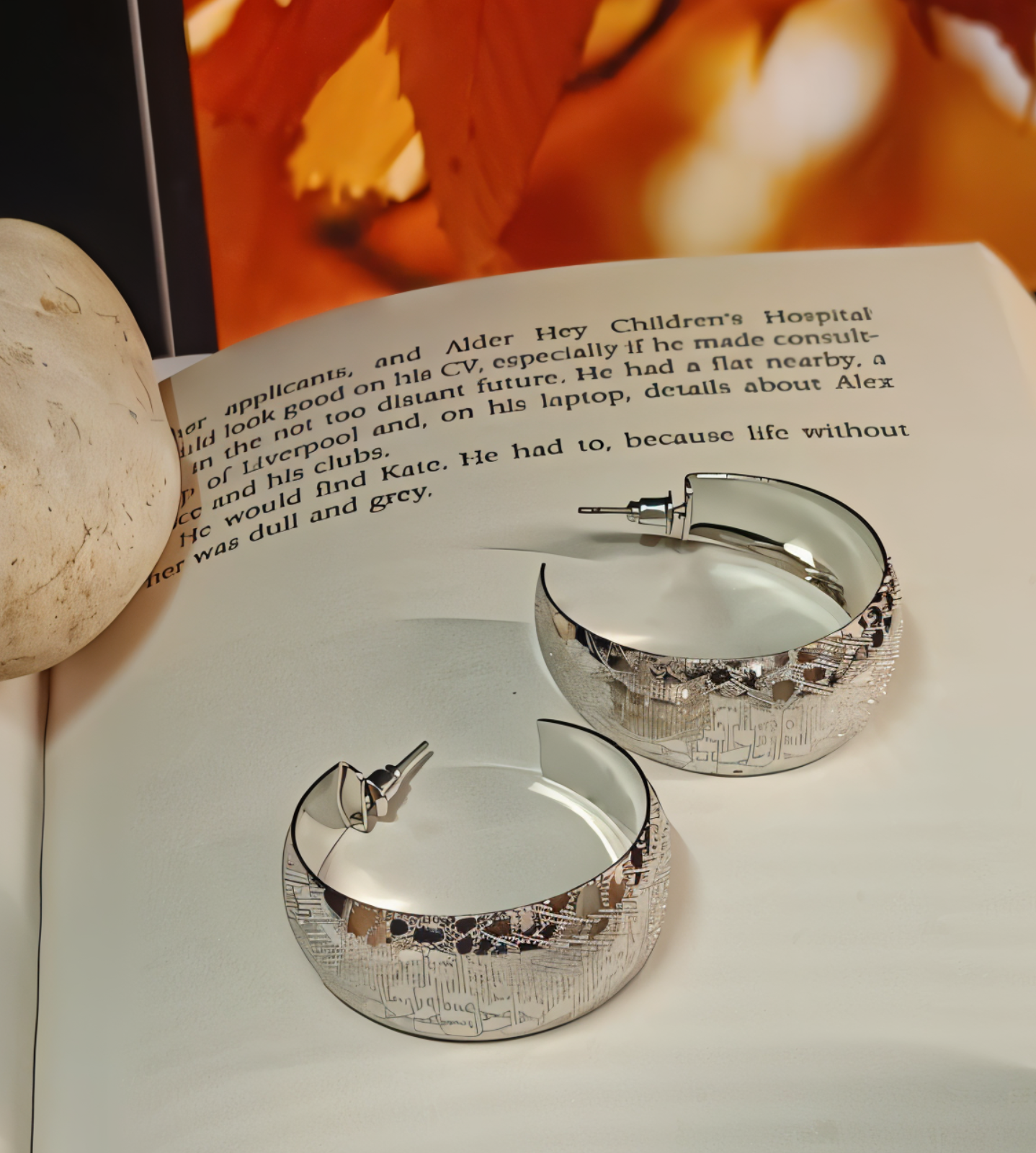 Geometric plating hoop earrings | Gold, Silver, Copper