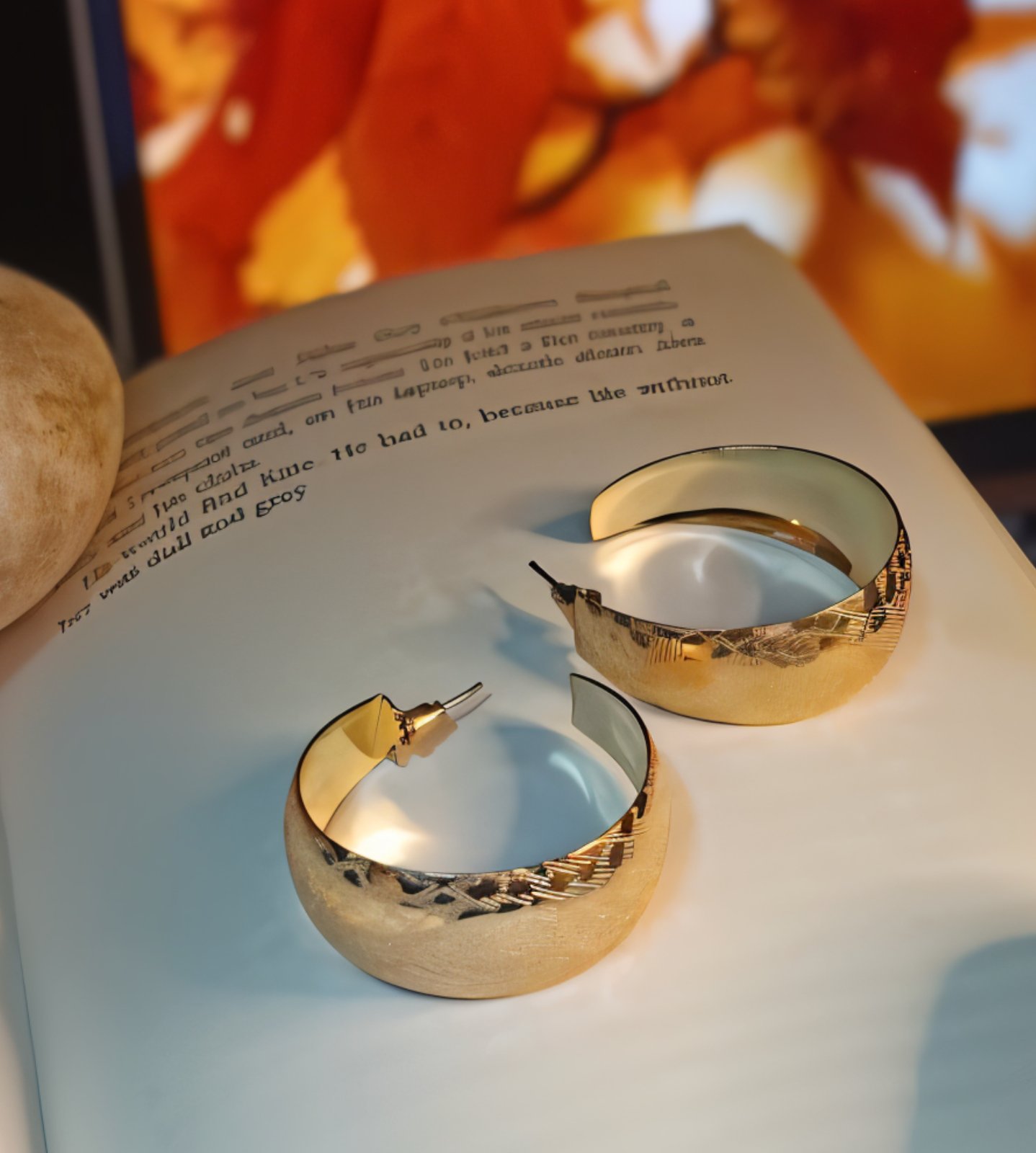 Geometric plating hoop earrings | Gold, Silver, Copper - Image 3